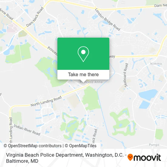 Virginia Beach Police Department map