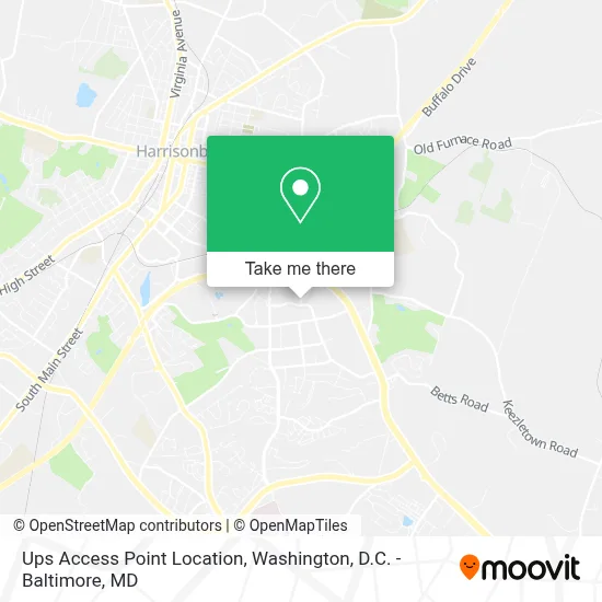 Ups Access Point Location map