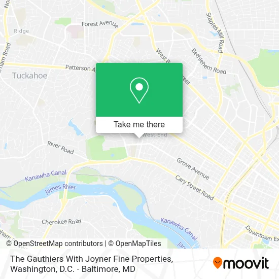 The Gauthiers With Joyner Fine Properties map
