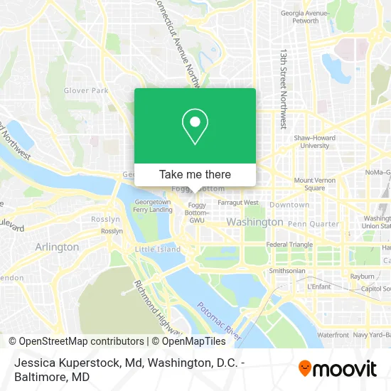 Jessica Kuperstock, Md map