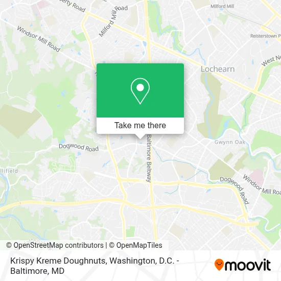 Krispy Kreme Doughnuts map