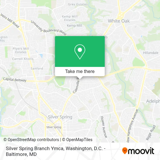 Silver Spring Branch Ymca map