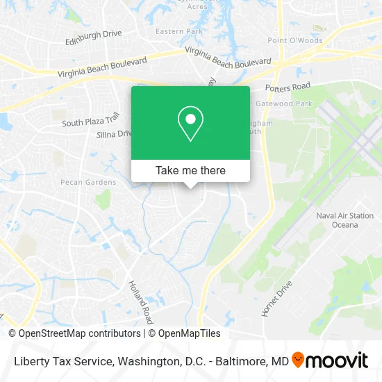 Liberty Tax Service map