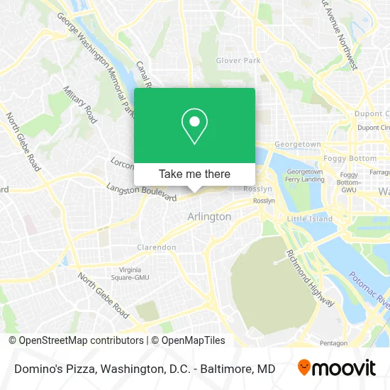 Domino's Pizza map