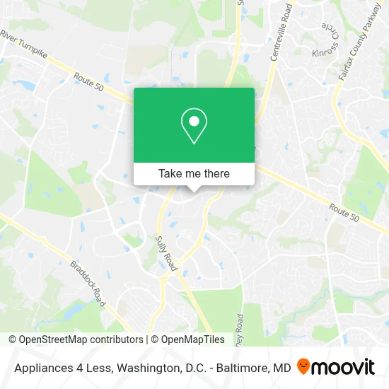 Appliances 4 Less map