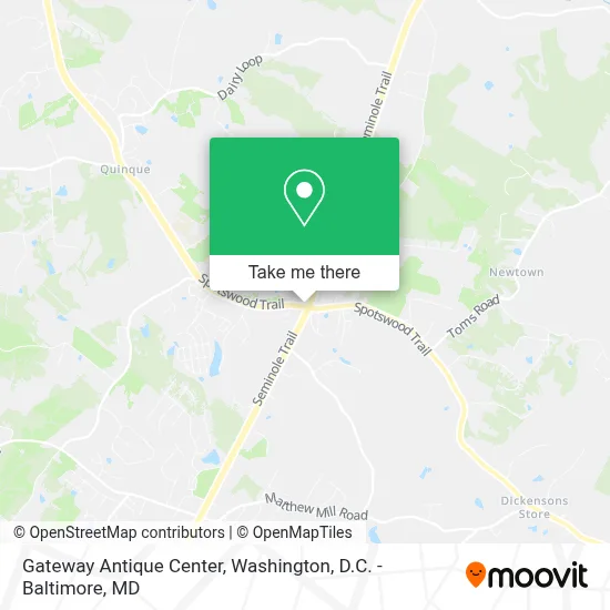 Gateway Antique Center map