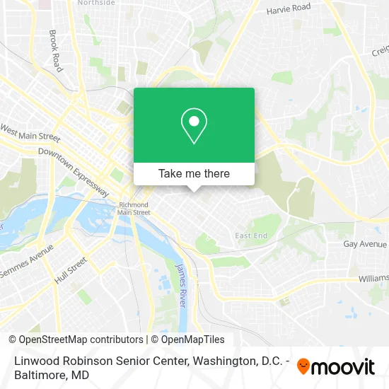 Linwood Robinson Senior Center map