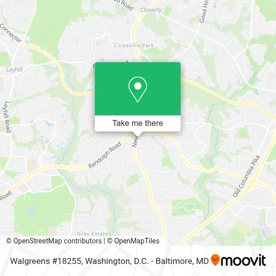 Walgreens #18255 map