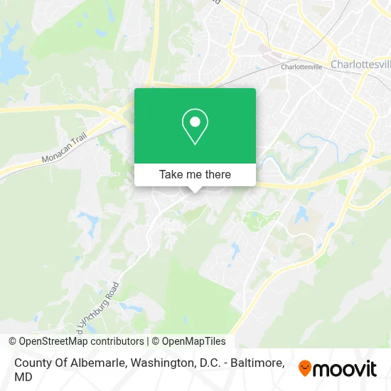 County Of Albemarle map