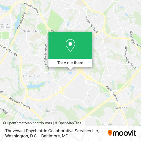Thrivewell Psychiatric Collaborative Services Llc map