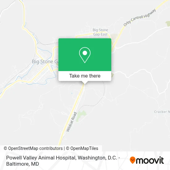 Powell Valley Animal Hospital map