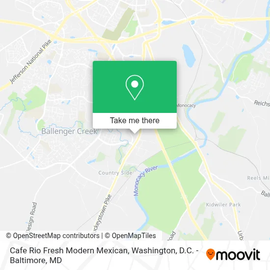 Cafe Rio Fresh Modern Mexican map