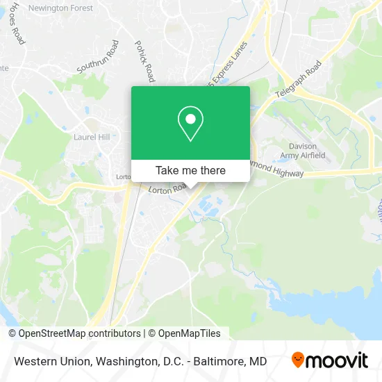 Western Union map