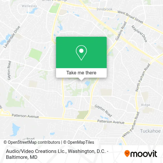 Audio/Video Creations Llc. map