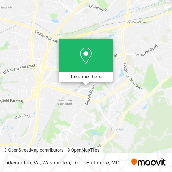 Alexandria, Va map