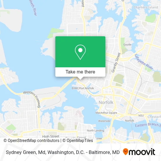 Sydney Green, Md map