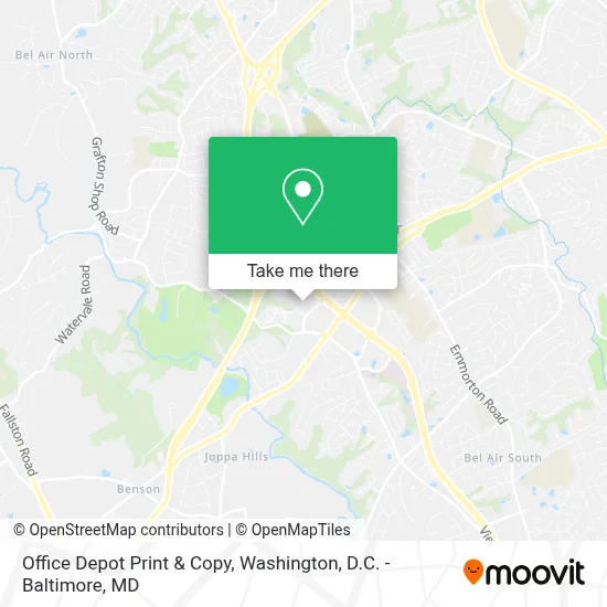 Office Depot Print & Copy map
