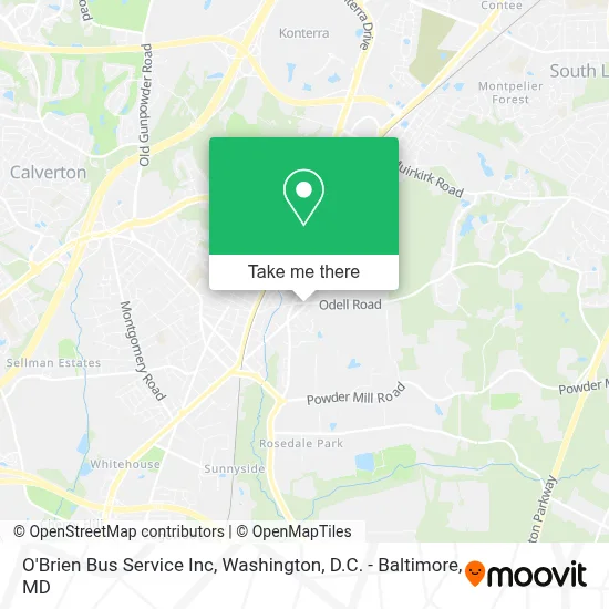 O'Brien Bus Service Inc map