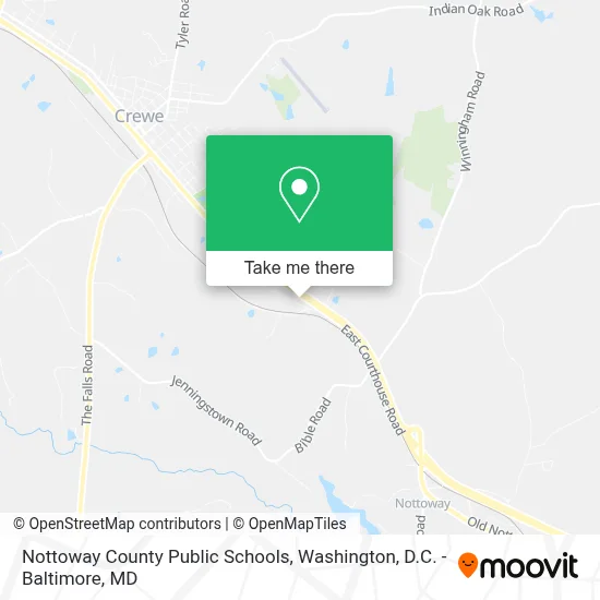 Nottoway County Public Schools map