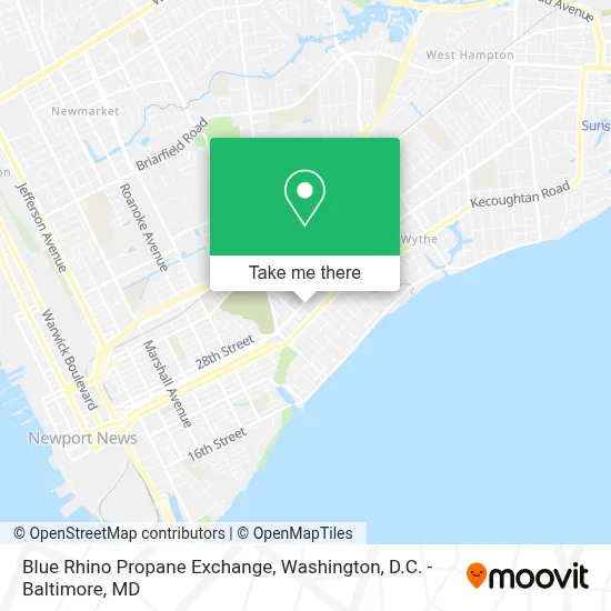 Blue Rhino Propane Exchange map