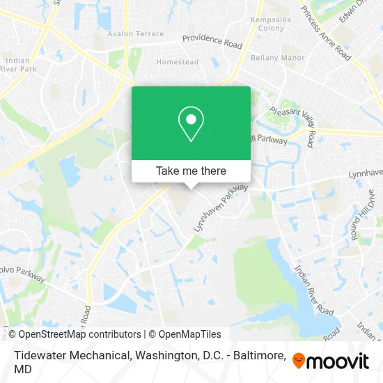Tidewater Mechanical map