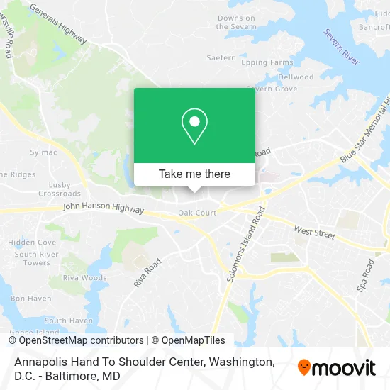 Annapolis Hand To Shoulder Center map