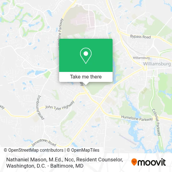 Nathaniel Mason, M.Ed., Ncc, Resident Counselor map