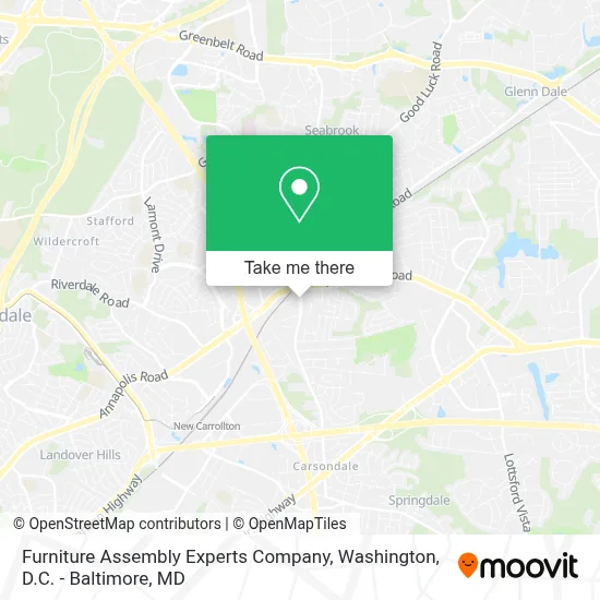Furniture Assembly Experts Company map