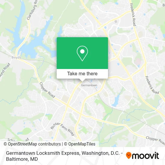 Germantown Locksmith Express map