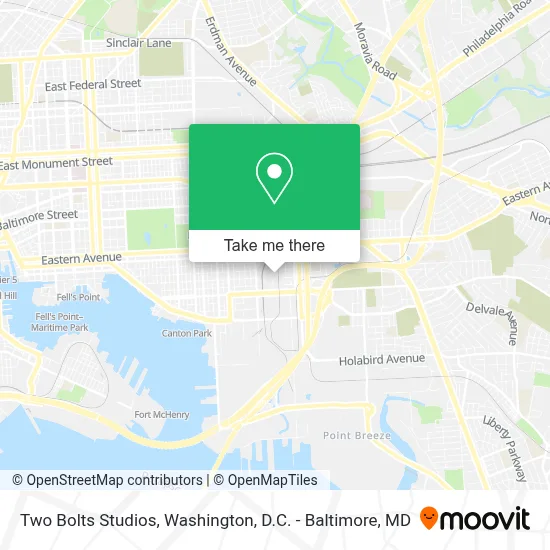 Two Bolts Studios map