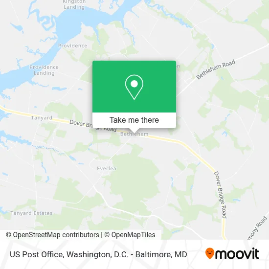 Us Post Office map