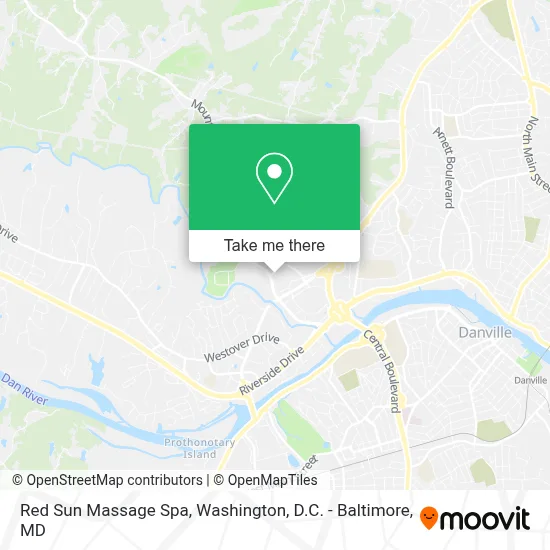 Red Sun Massage Spa map