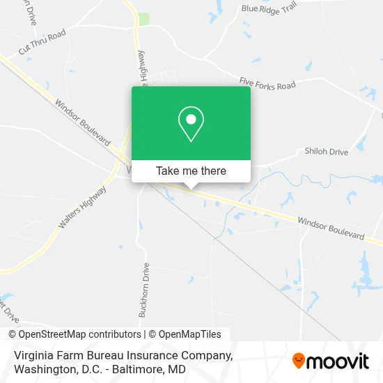 Virginia Farm Bureau Insurance Company map