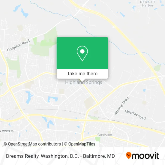 Dreams Realty map