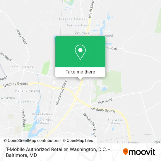 T-Mobile Authorized Retailer map