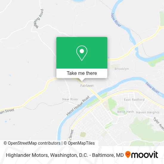 Highlander Motors map