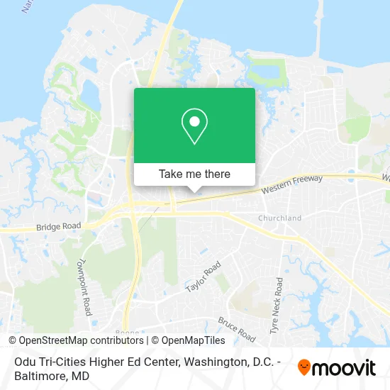 Odu Tri-Cities Higher Ed Center map