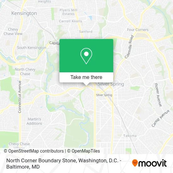 North Corner Boundary Stone map