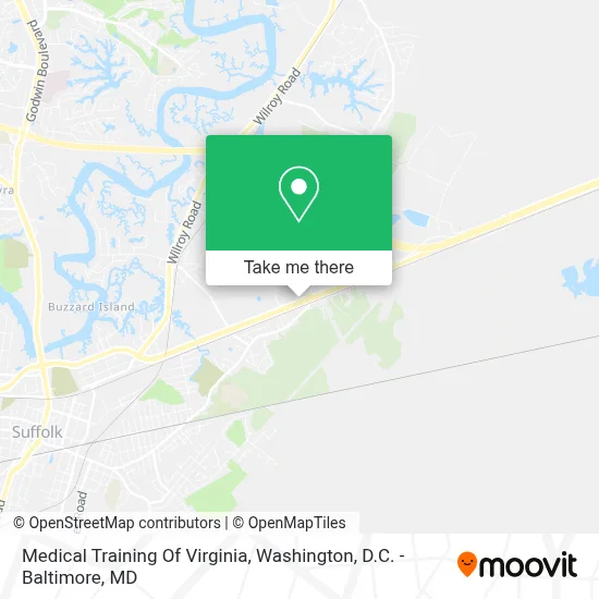 Medical Training Of Virginia map