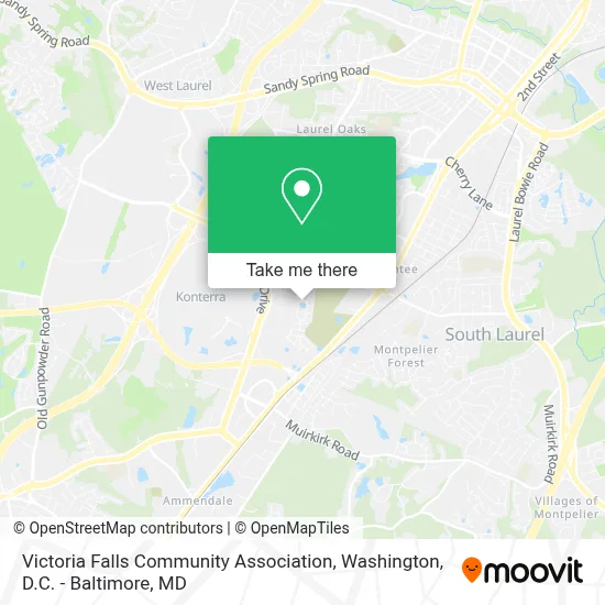 Victoria Falls Community Association map