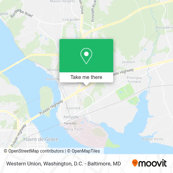 Western Union map