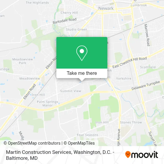 Martin Construction Services map