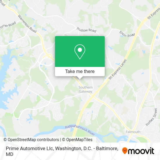 Prime Automotive Llc map