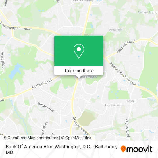 Bank Of America Atm map
