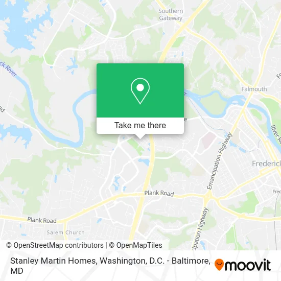 Stanley Martin Homes map