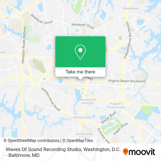 Waves Of Sound Recording Studio map