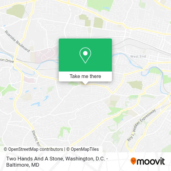 Two Hands And A Stone map