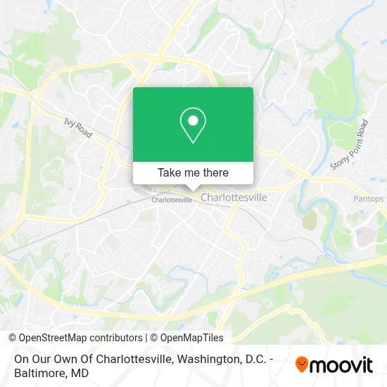 On Our Own Of Charlottesville map