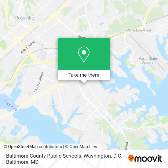 Baltimore County Public Schools map