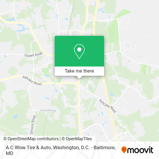 A.C.Wow Tire & Auto map